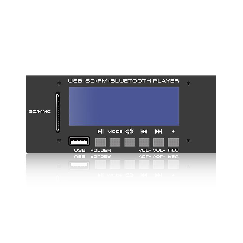 LCD6228: Reproductor MP3 con pantalla LCD y conector SD/USB de seis botones con Bluetooth, TWS