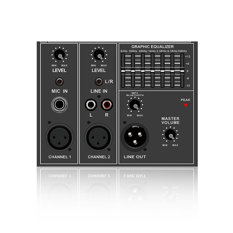 PL34: Ecualizador gráfico de 7 bandas con módulo funcional de división de frecuencia eléctrica de control maestro