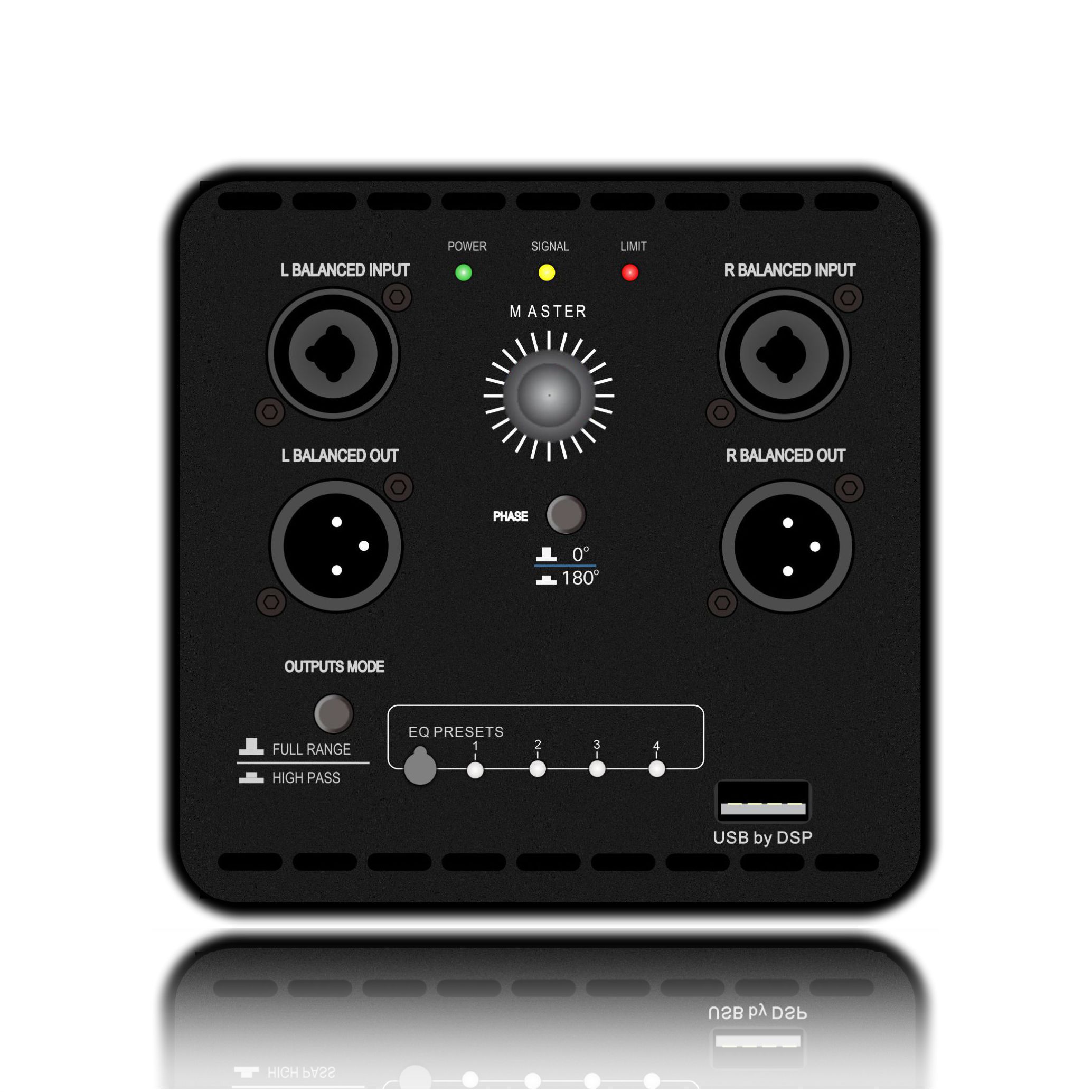 DSP1904SUB Amplificador de sistema de subwoofer autoamplificado