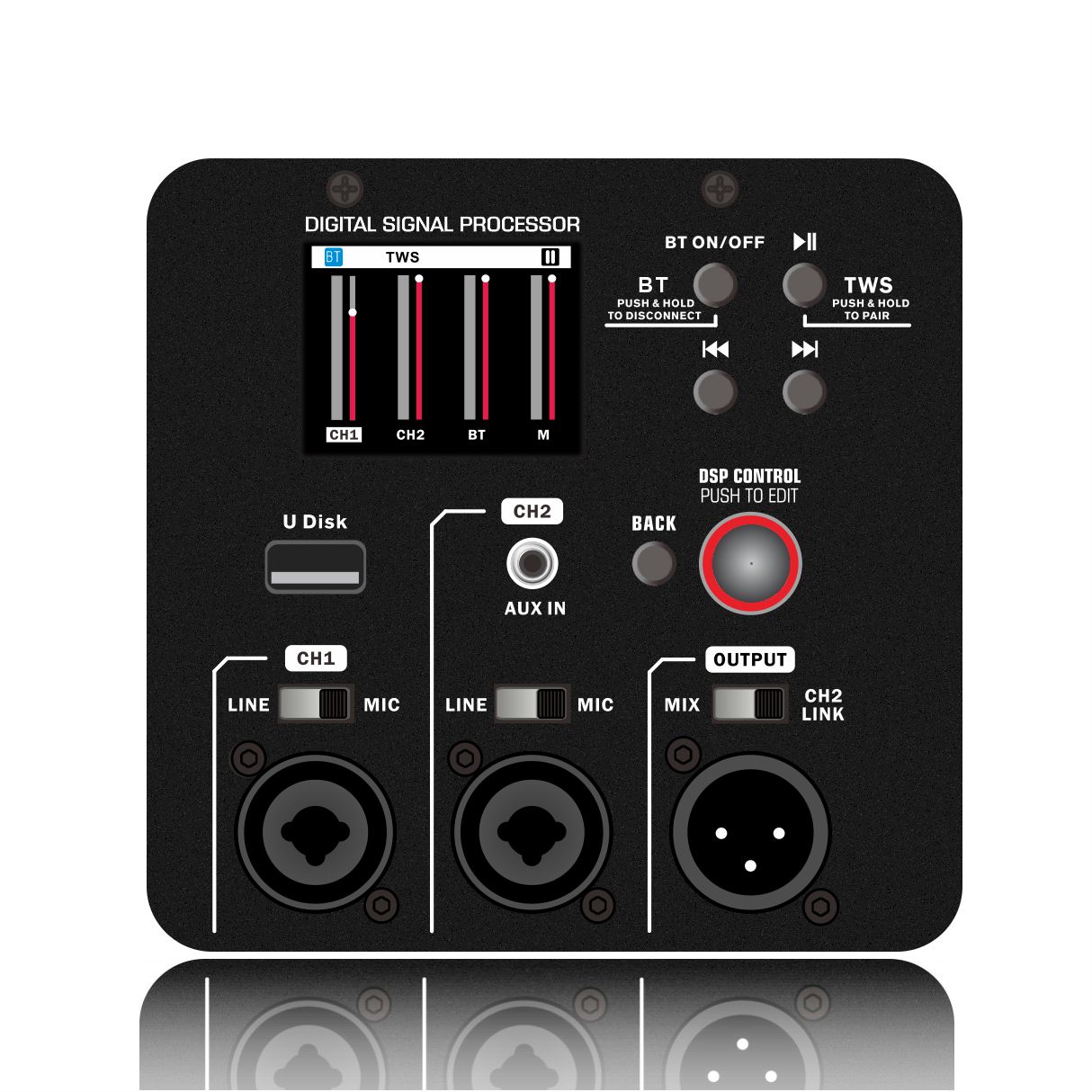 DSP2501 Amplificador de altavoz activo de rango completo