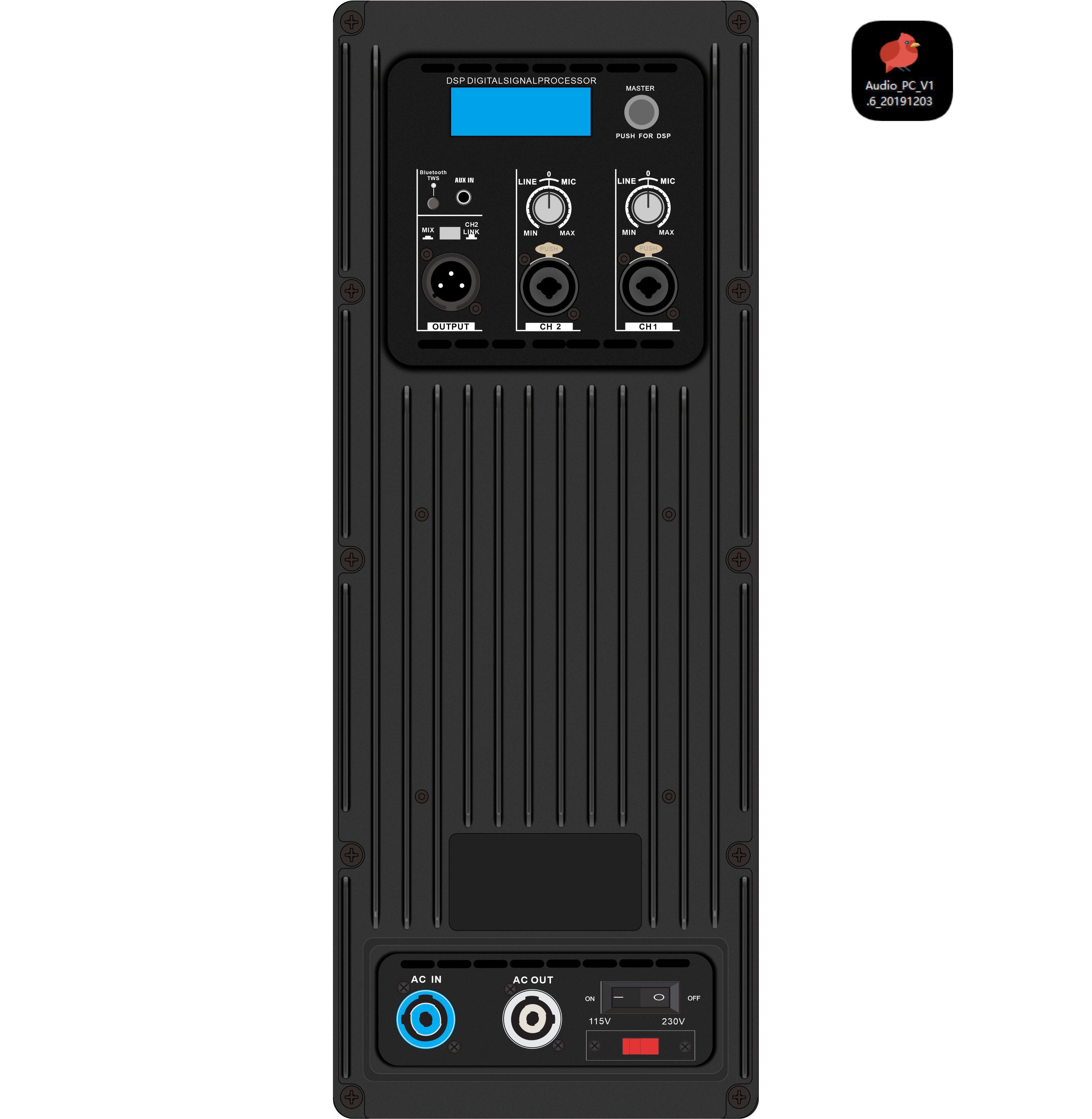 DSP110TWS Amplificador activo de altavoces de rango completo