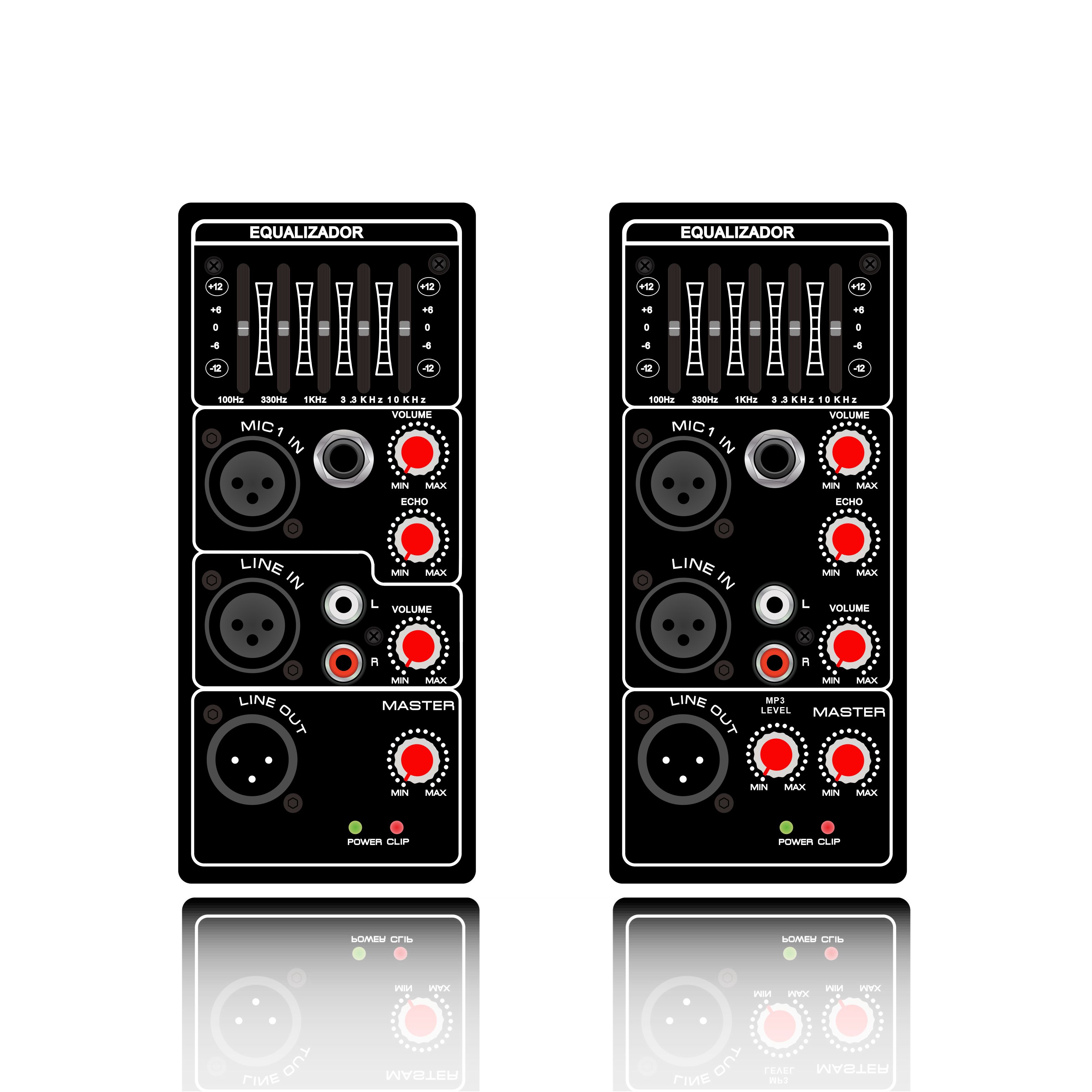 PL21 / PL21E: Módulo funcional analógico vertical con ecualizador gráfico de 5 bandas y protección por limitación