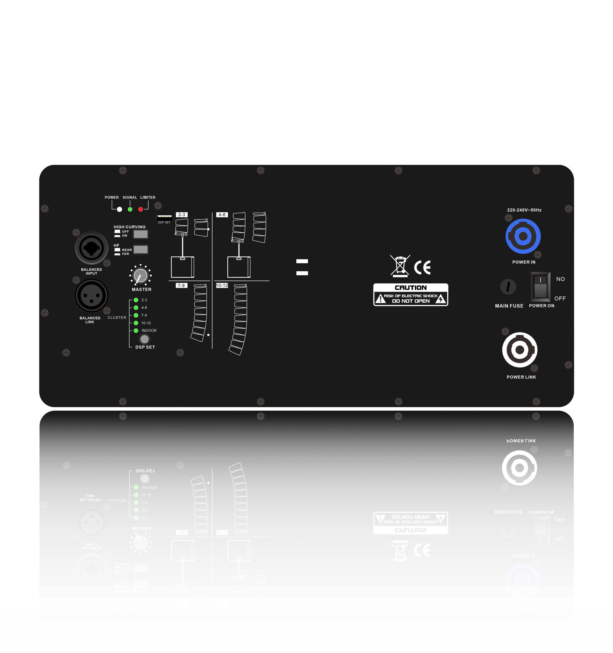 HDL10-A Amplificador de potencia profesional para sistema line array