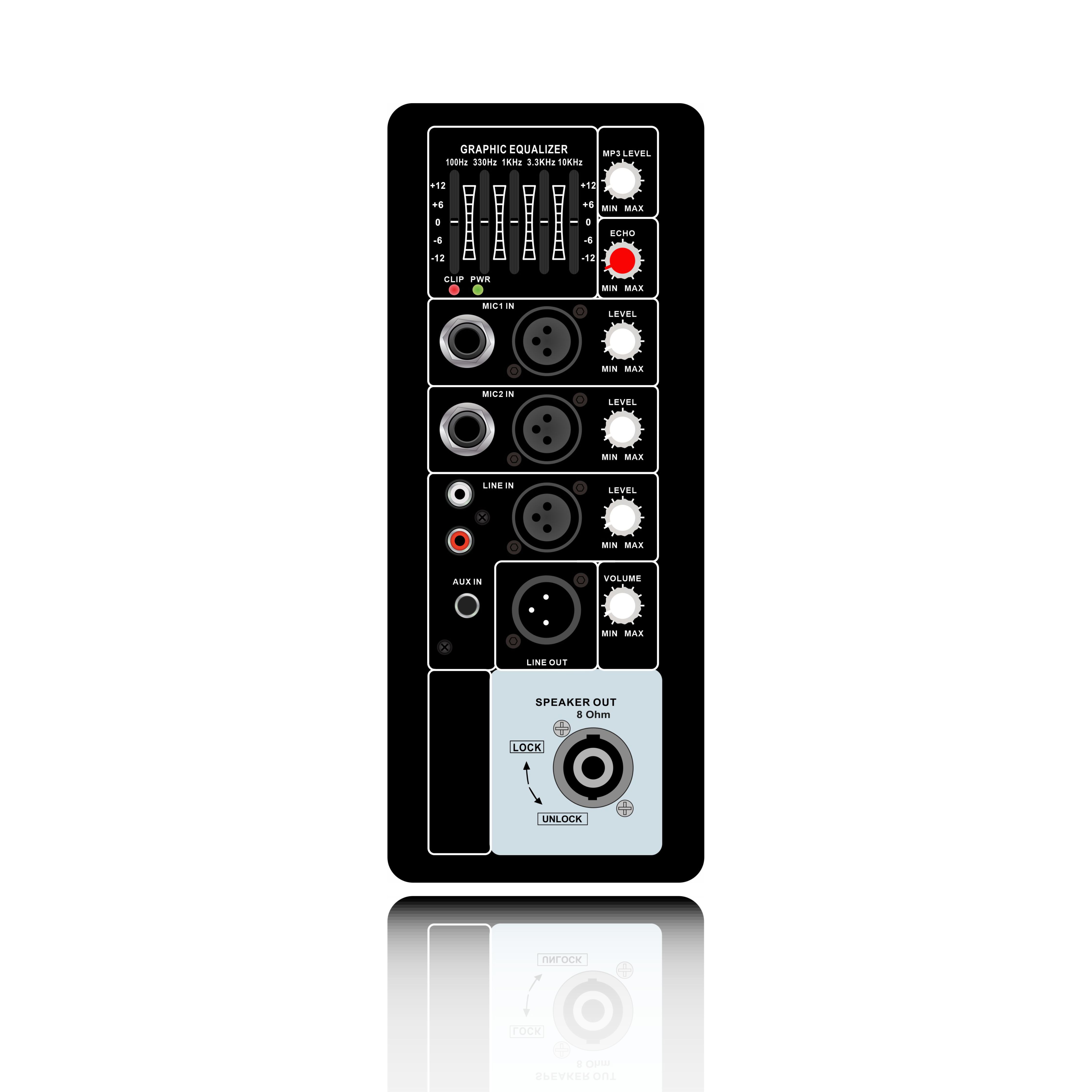 PL70 Amplificador de altavoces para sistema PA clase AB