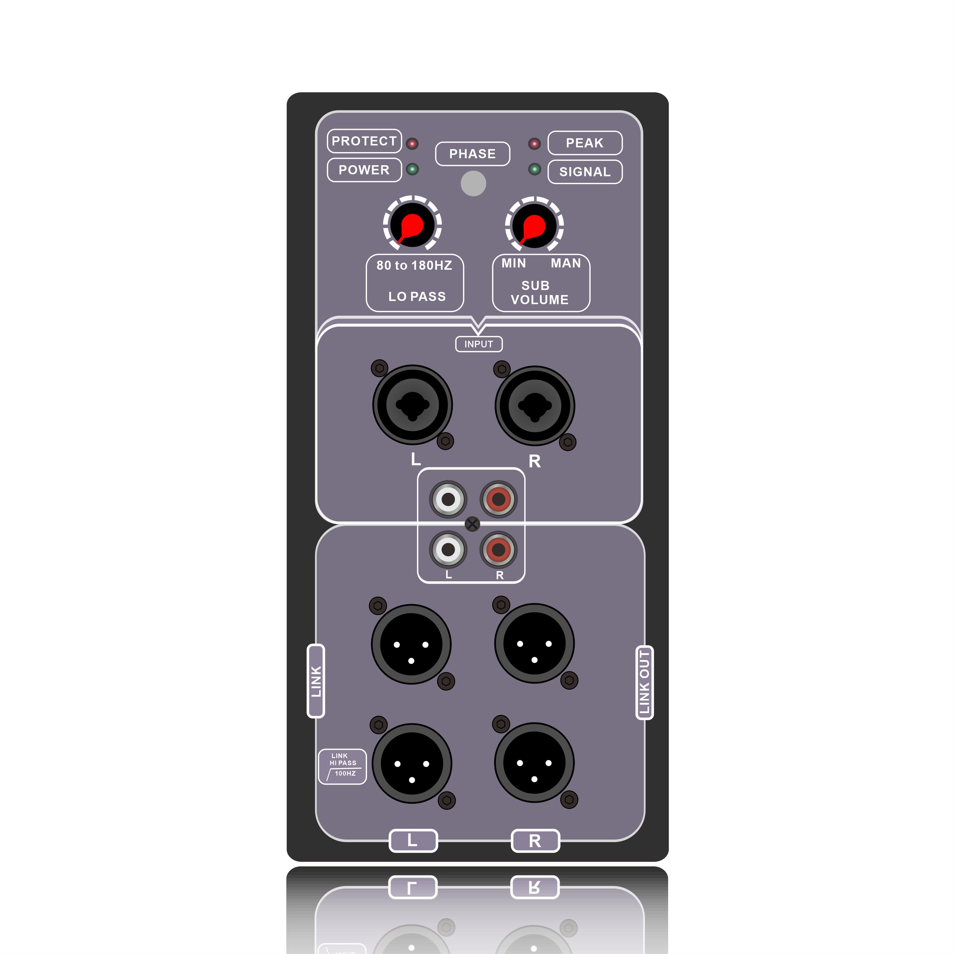 SUB18-600 Subwoofer potente de 1.0 canal