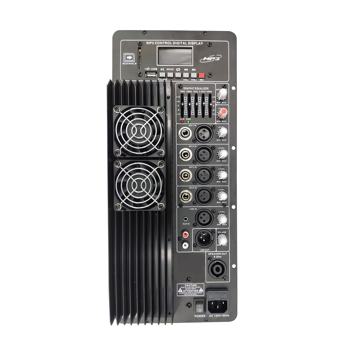 PL67 Amplificador de altavoces clase AB multicanal