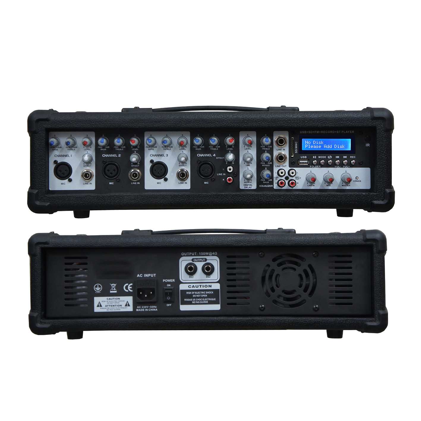 SB4100 Mezclador autoamplificado con caja de madera