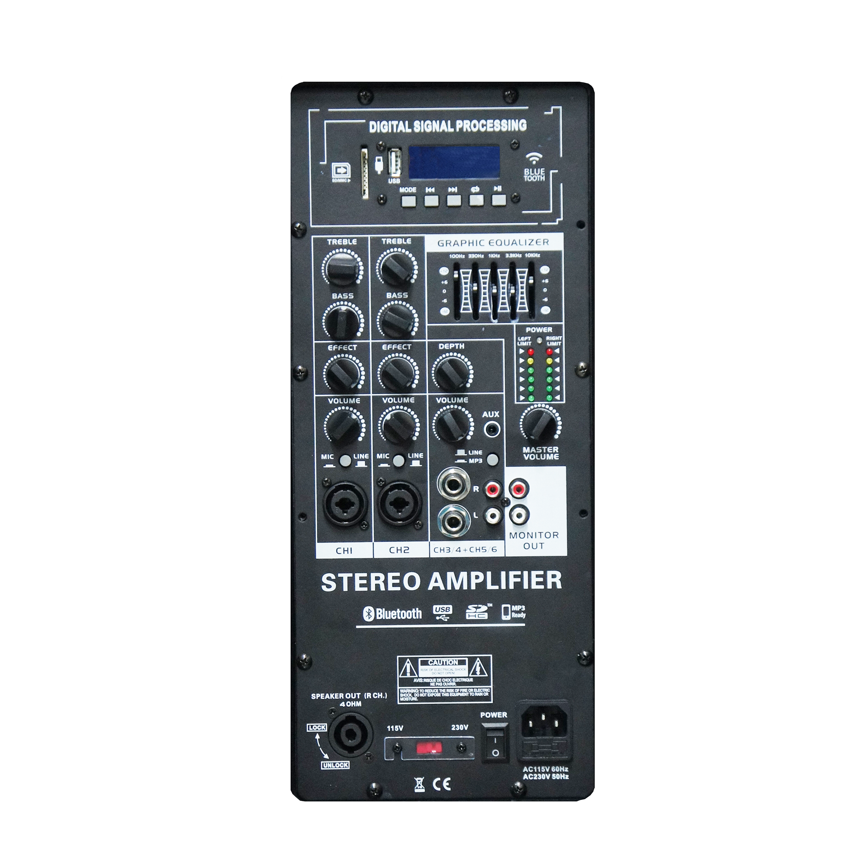 EON206 Amplificador autoamplificado para sistema estéreo portátil