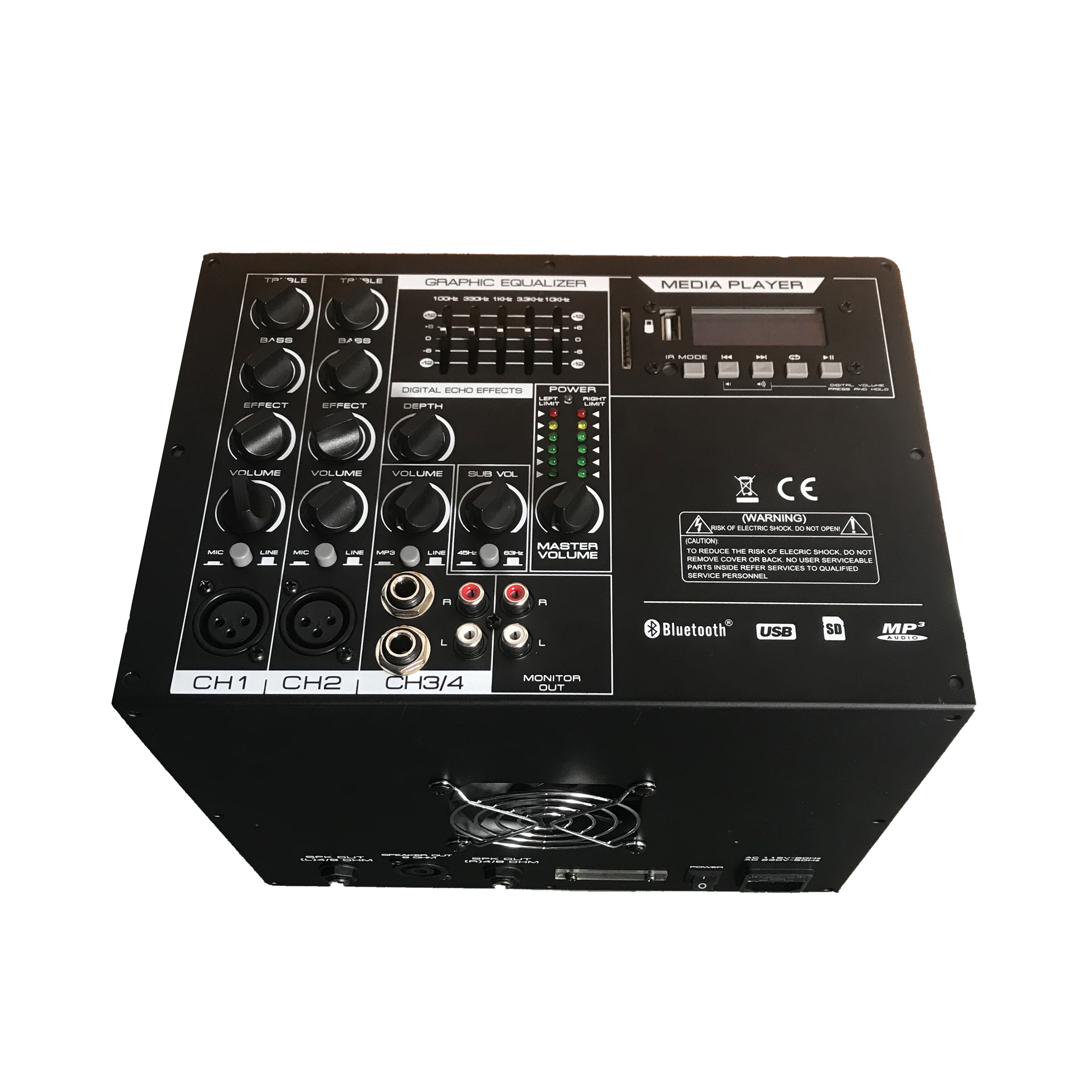 Amplificador de potencia para sistema de altavoces line array EON206SUB 2.1–2.2