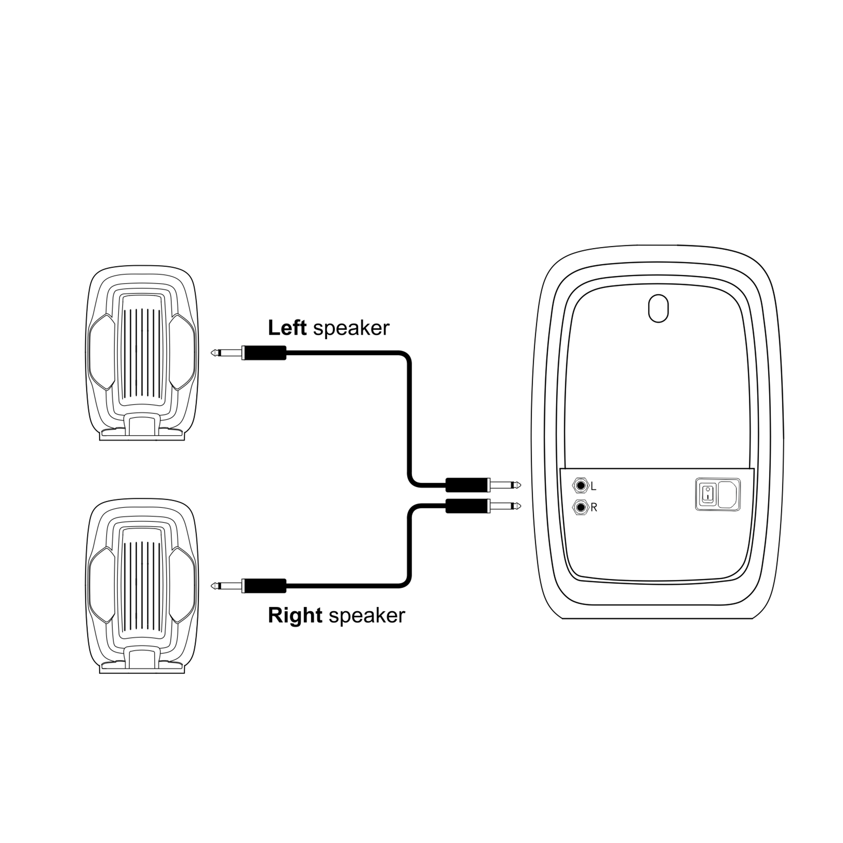EON210A Amplificador mezclador autoamplificado para sistema de dos vías de 10 pulgadas