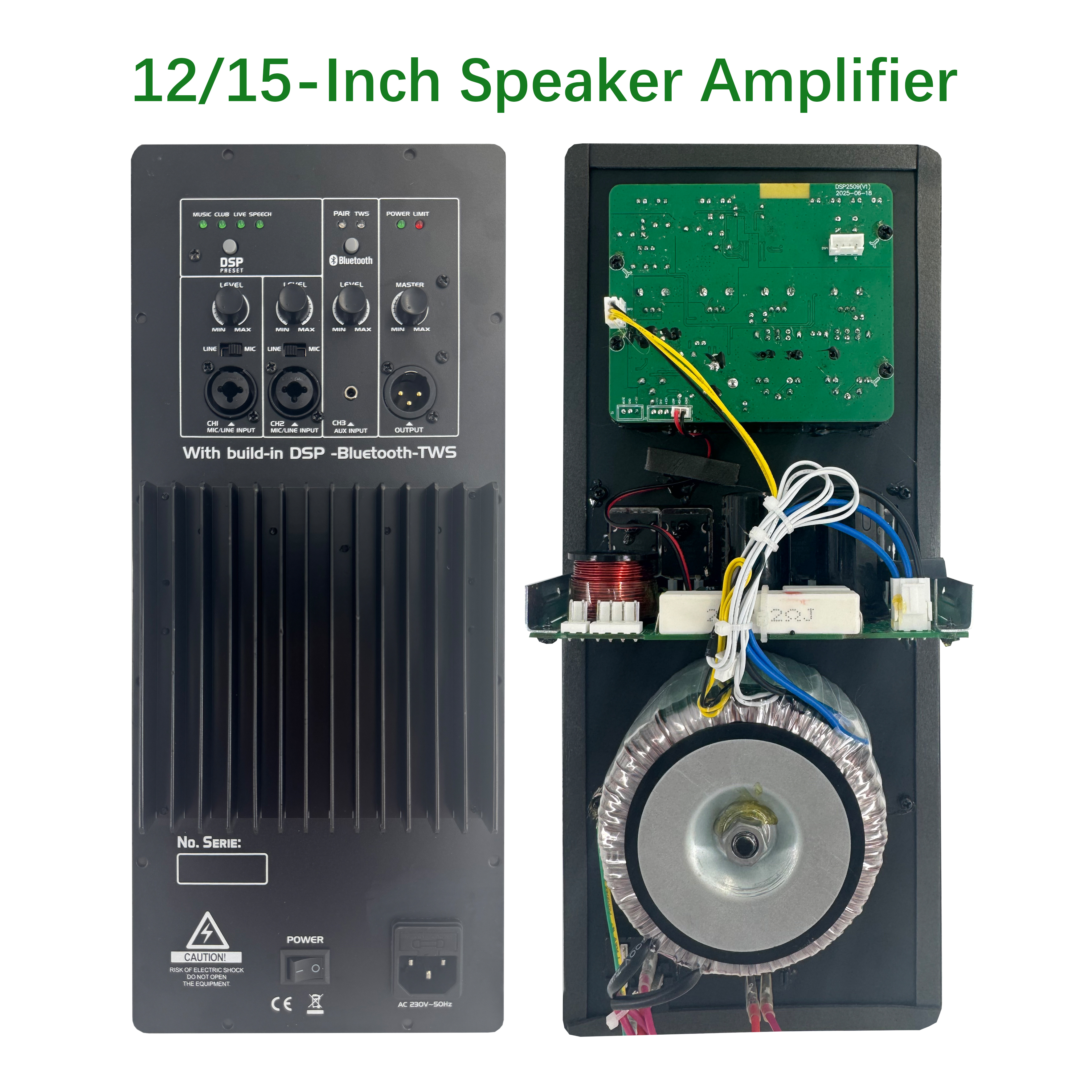 DSP2509 Amplificador clase AB multifunción con DSP de alta relación costo-rendimiento